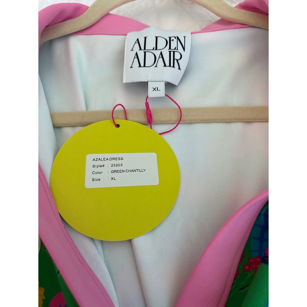 Alden Adair Azalea Dress Tennis Golf Pickleball Dress Preppy Floral Vase Xl - Picture 9 of 10